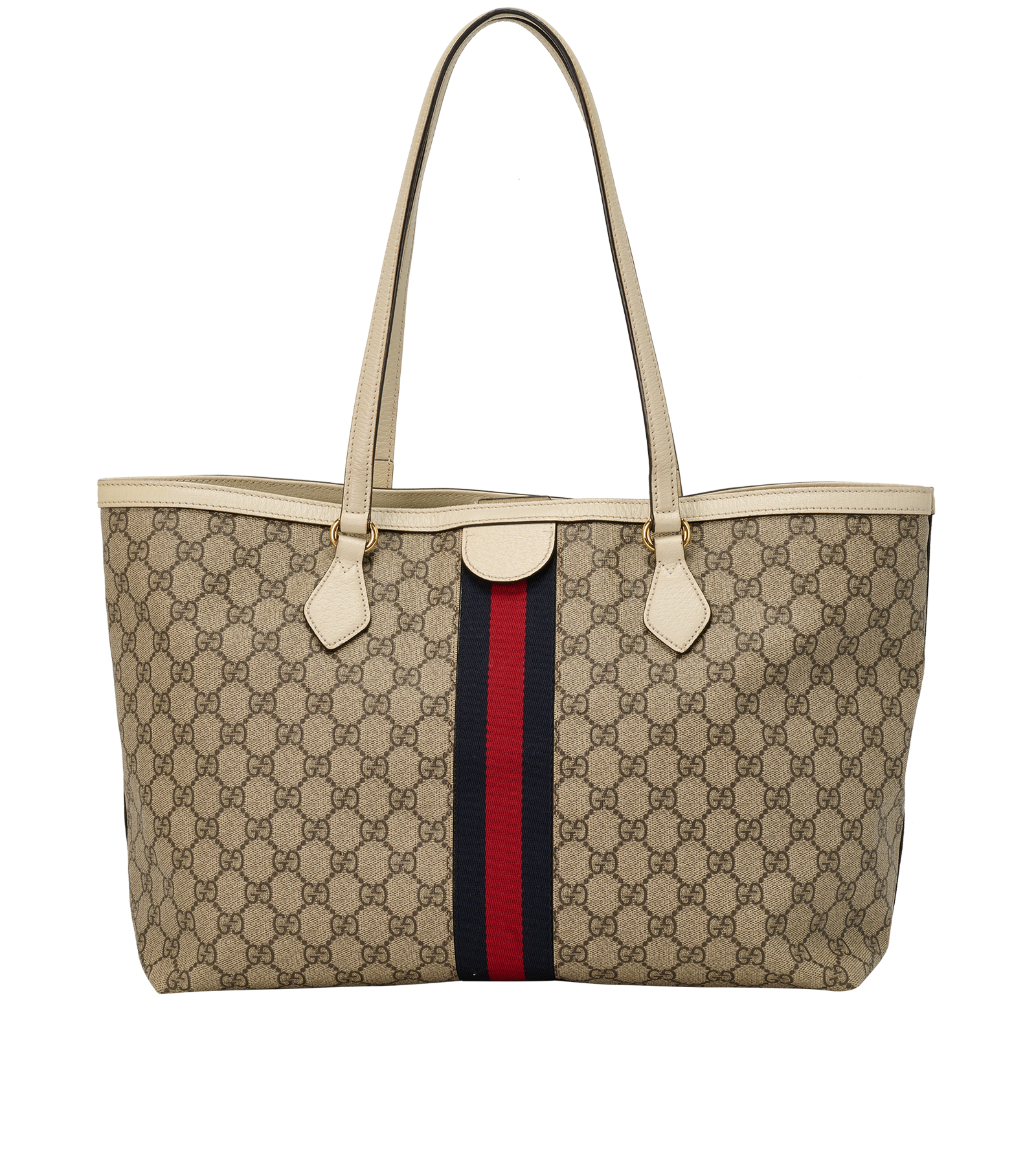 Large Ophidia Tote, &pound;750, Handbags, Beige/Cream, Canvas, Back view